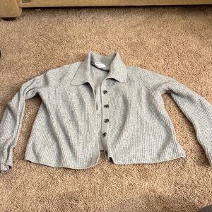 Old Navy Gray Women's Ribbed Cardigan